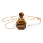 Perfume bottle crystal pendant necklace