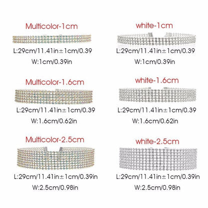 Fashion Women Full Crystal Rhinestone Choker Necklace Wedding Jewelry Chokers Necklaces For Women