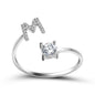 New Design Adjustable 26 Initial Letter Ring Fashion Jewelry For Women Simple Elegant Jewelry