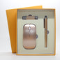 Factory direct businessthin wireless mouse + mobile U disk + pen three pieces of office gift custom-made LOGO