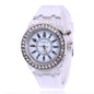 LED Luminous Watches Geneva Women Quartz Watch Women Ladies Silicone Bracelet Watches