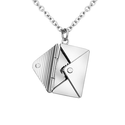 Fashion Jewelry Envelop Necklace Women Lover Letter Pendant Best Gifts For Girlfriend